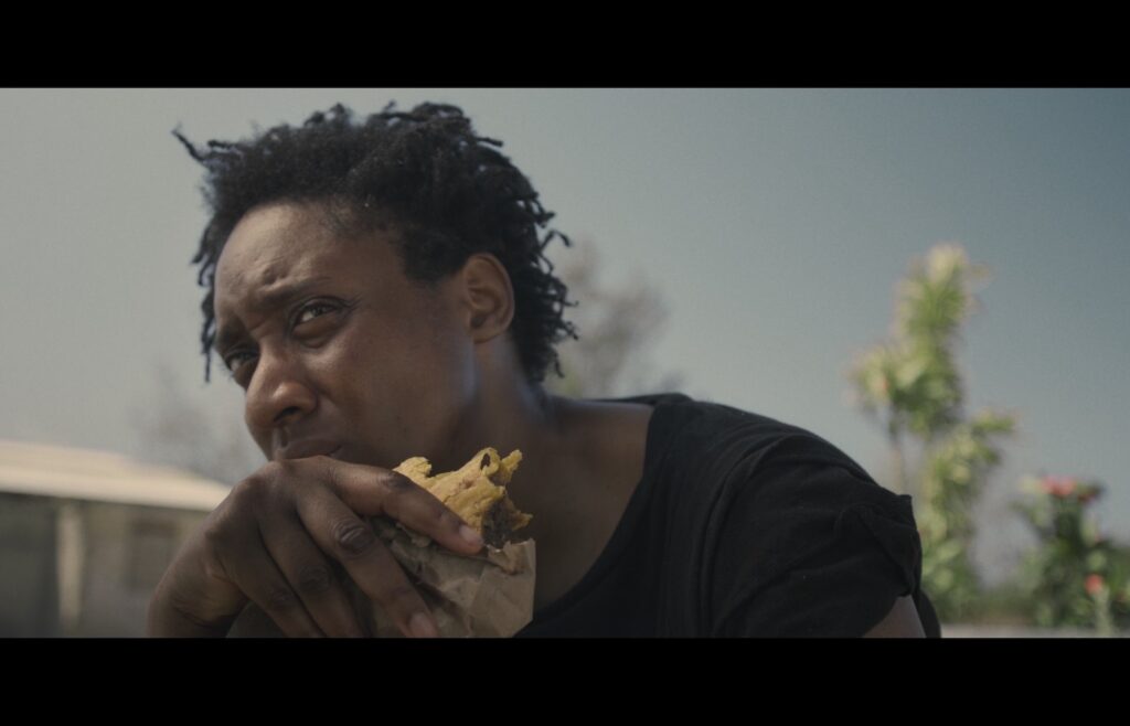 Las, Fiya’ (‘Last, Fire’), Kat Anderson, 2024. DoP: Edward PG Tucker. Colourist: Lulu Colour